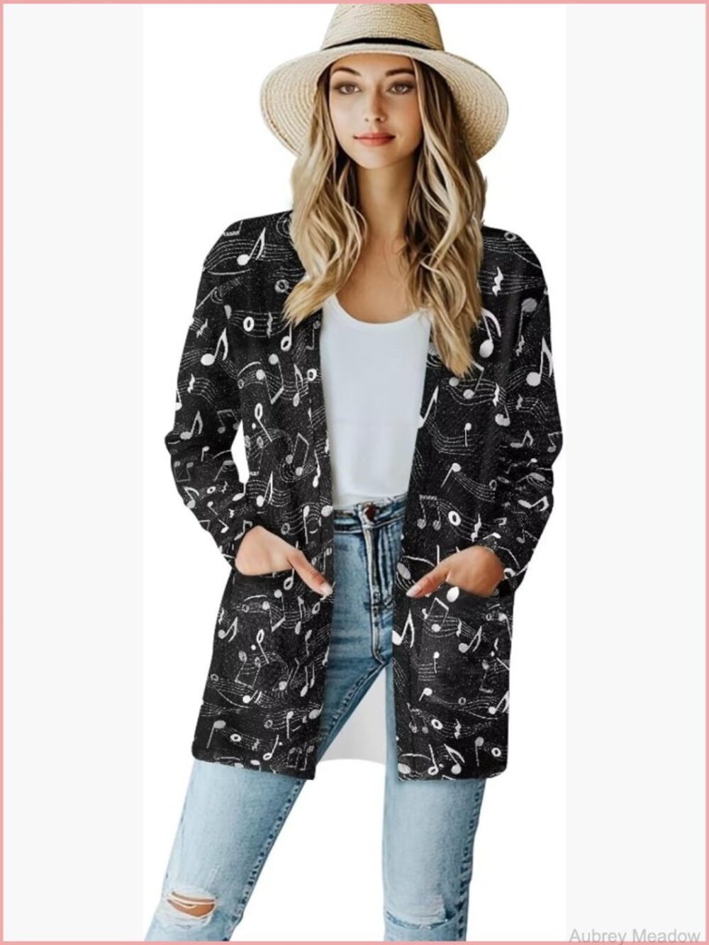 Open Front Oversized Cardigan with Pockets Long Sleeve Lightweight Casual Tops